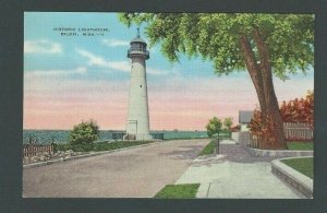 Ca 1950's Biloxi Ms Historic Lighthouse