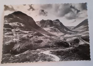 Postcard RPPC UK Scotland Glencoe - The Three Sisters