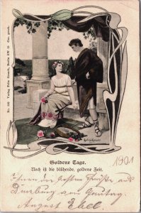 Romantic Couple Kurt Von Rozynski Vintage Postcard C115