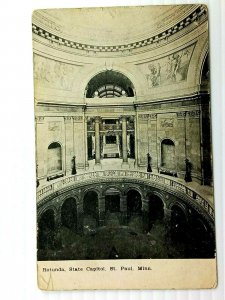 Vintage Postcard 1910's Rotunda State Capital St. Paul Minneapolis MN