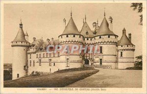 Old Postcard Chaumont view entire castle (xv sixteenth century)