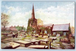 Merseyside England Postcard Childwall Church Liverpool c1910 Oilette Tuck Art