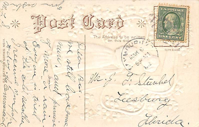 Series No.11 Series No.11 St. Patrick's Day 1912 