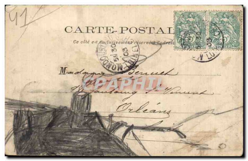 Old Postcard La Fontenelle the castle