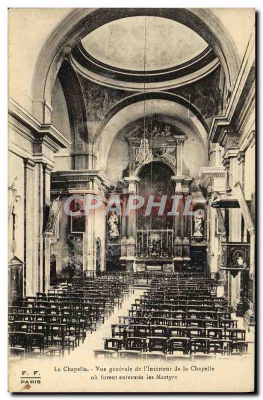 Old Postcard Paris La Chapelle General view of & # 39interieur Chapel