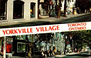 Canada Toronto Yorkville Village Showing Cumberland and Yorkville Streets 1969