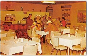 GRAY MOUNTAIN TRADING POST Dining Room & Bar Arizona Roadside 1950s Postcard