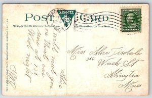 Perkins Park  Brockton  Massachusetts  Postcard  1910