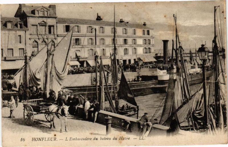 CPA HONFLEUR - L'Embarcadere du bateau du Havre (272110)