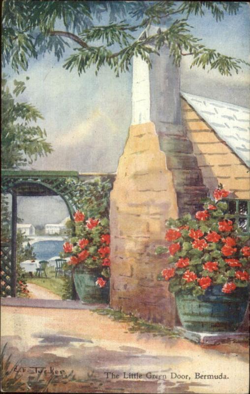 Bermuda - Ethel & CF Tucker View Postcard/Card - The Little Green Door