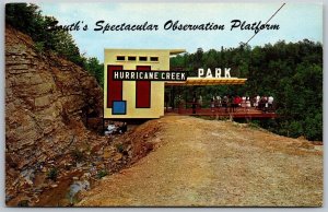 Vtg Cullman Alabama AL Hurricane Creek Park Observation Platform 1960s Postcard