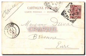 Postcard Old San Remo La Passeggiata