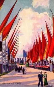 1933 Chicago World's Fair The Avenue Of Flags 1934