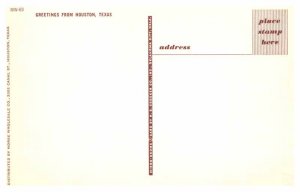 Postcard BOAT SCENE Houston Texas TX AS3490