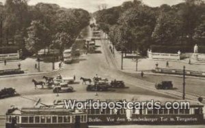 Vor dem Brandemhurger Tor m Tiergarten Berlin Germany 1920 