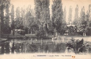 France Bethune Public Garden Lake vintage postcard