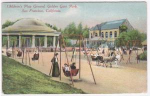 Children's Playground Golden Gate San Francisco CA postcard