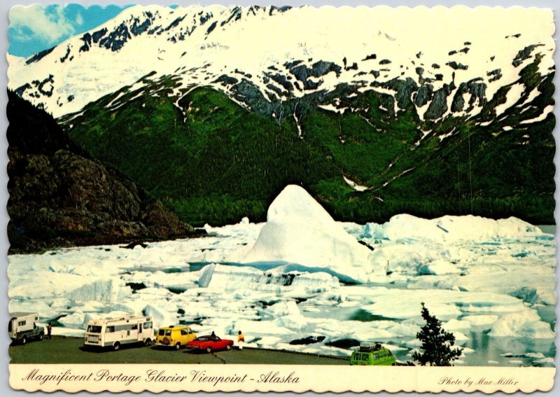 Magnificent Portage Glacier Viewpoint Alaska Vigantic Icebergs Old Ice Postcard