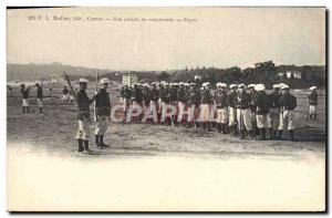 Old Postcard Cannes Army Our soldiers in maneuvers Rest