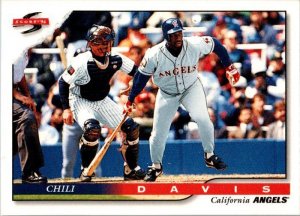 1996 Score Baseball Card Chili Davis California Angels sk20732