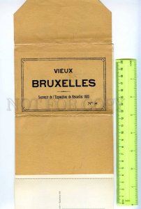290741 BELGIUM BRUXELLES exhibition 1935 year set of 5 photo postcards in COVER