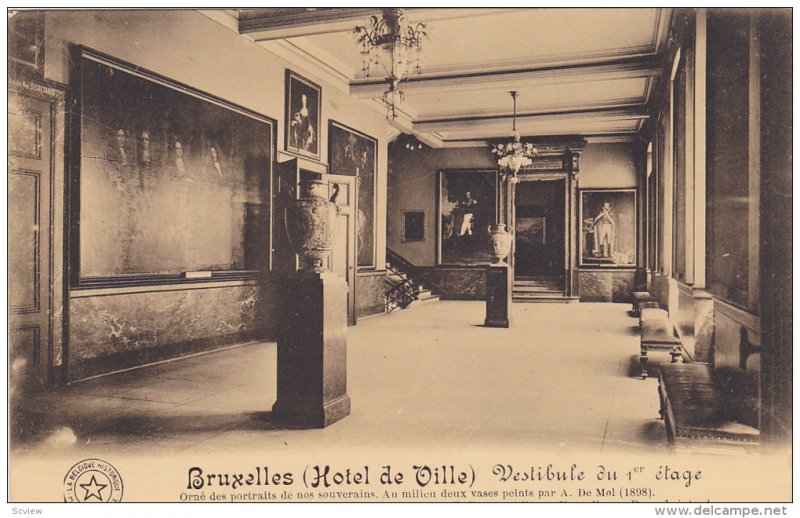 Interior- Vestibule Du 1er Etage, Hotel De Oille, Brussels (Brussels), Belgiu...