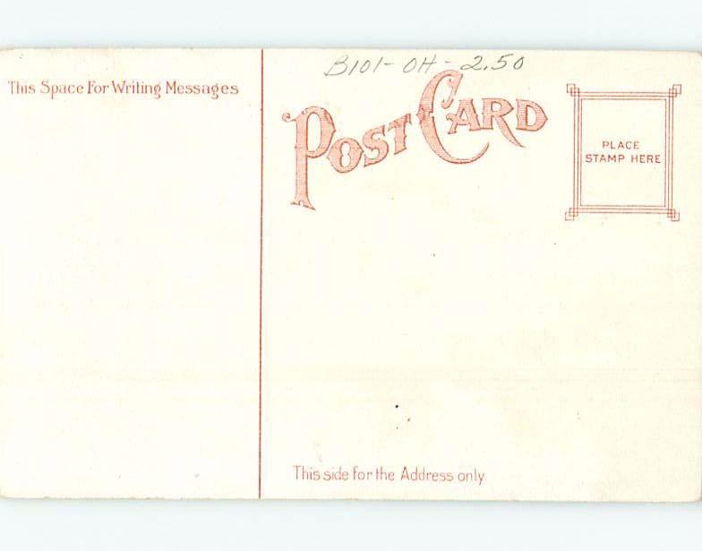 Divided-Back TEMPLE SCENE Cleveland Ohio OH c6517