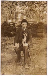 RPPC, Man with his Dog