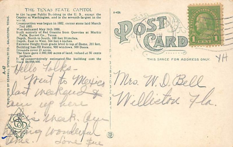 State Capitol - Austin, Texas TX