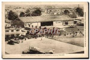 Old Postcard Jet Aviation Le Bourget basis of the French airline