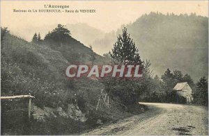Old Postcard surroundings Bourboule Auvergne Road Vendeix