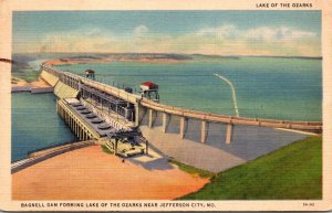 Missouri Bagnell Dam Forming Lake Of The Ozarks Near Jefferson City 1937 Curt...