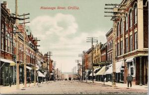 Mississauga Street Orillia Ontario ON Unused H. Cook Postcard E58