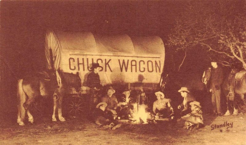 Jaycee Chuck Wagon Dinners Garden of the Gods, CO Stagecoach Vintage Postcard