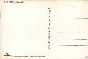 Postcard Transport history Romania Bucharest cap de linie lemaitre tramvai