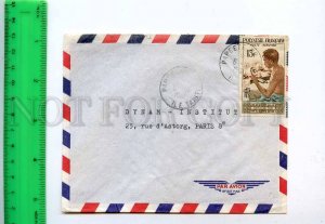 241837 FRENCH POLYNESIE air mail COVER 1961 year from PAPEETE