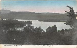 Meredith New Hampshire~Lake Wicwas View from Hillside~Belknap County~c1910 Pc