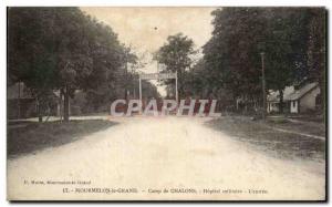 Old Postcard Grand Mourmelon camp Chalons Military Hospital Army
