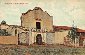 MISSION AT SAN DIEGO CALIFORNIA-NEWMAN #5574 PUBL 1900s POSTCARD
