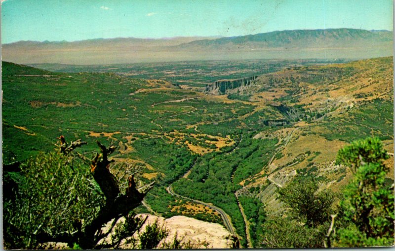 Provo Canyon UT Sky Ride Bridal Veil Falls Postcard unused (18907)