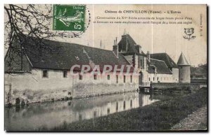 Old Postcard Chateau Chevillon The Entree