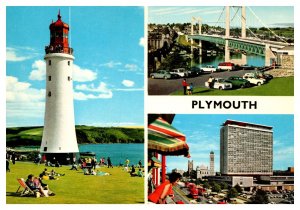 Postcard UK Eng Devon - Plymouth Multiview