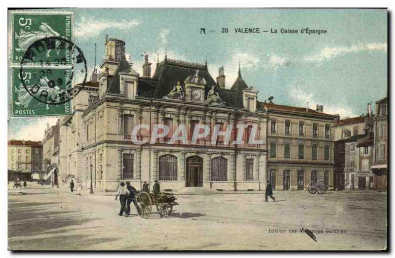 Old Postcard Bank Caisse d & # 39Epargne Valencia