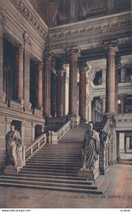 BUXELLES, Belgium, 1900-1910s; Escalier du Palais De Justice