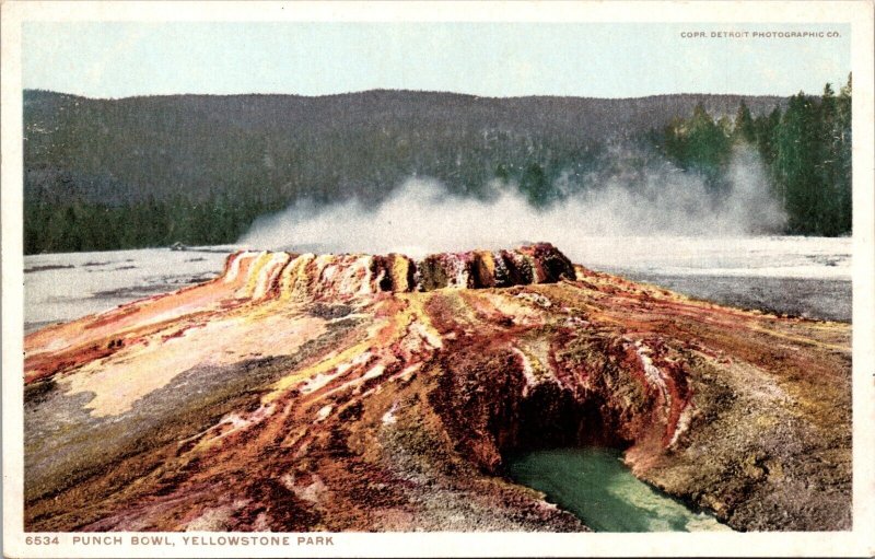 Punch Bowl Yellowstone National Park Postcard Phostint