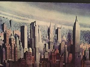 Postcard  Dawn over NY, Consolidated Edison's City of Lights World Fair    X9