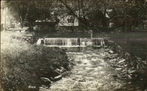 East Arlington VT Dam - Water Mill? c1910 Real Photo Postcard