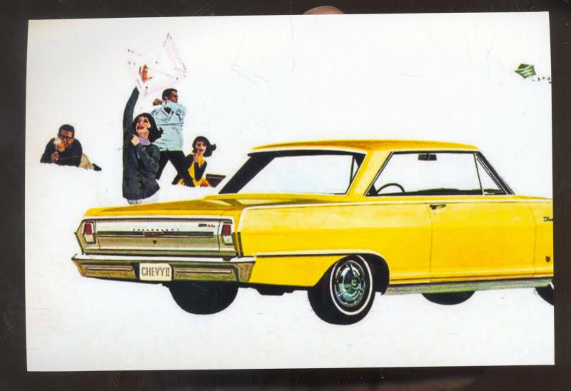 1964 CHEVY II NOVA CAR DEALER ADVERTISING POSTCARD '62 CHEVROLET NOVA 2