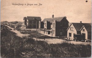 Netherlands Verspijckweg Bergen Aan Zee Vintage Postcard 09.35