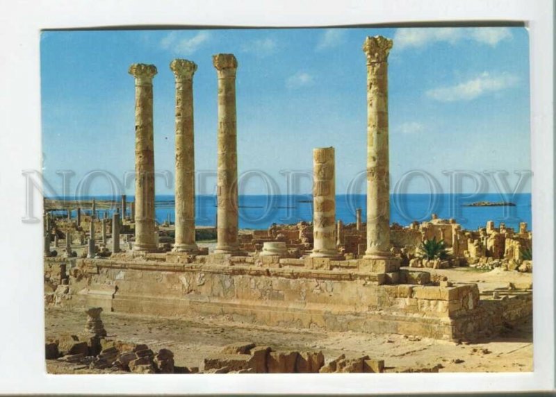 470850 Libya Sabratha antique ruins Old photo postcard